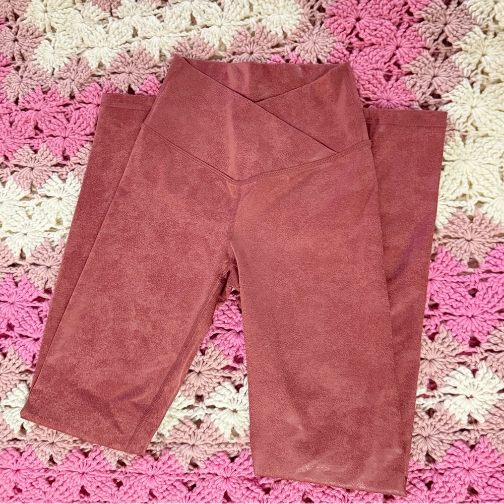 aerie Mauve High-Waist Cropped Leggings